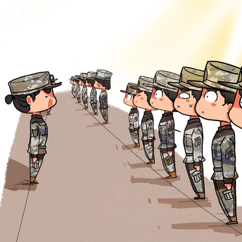 东风漫画走过军营的四季春秋,她们已经蜕变成战士