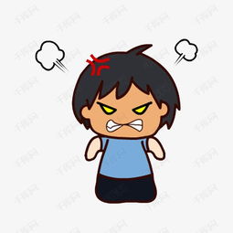 生气的卡通小男孩素材图片免费下载高清图片png千库网图片编号7636927