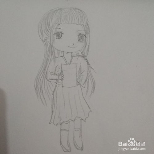 学画简笔画q版小男孩古风书生的画法
