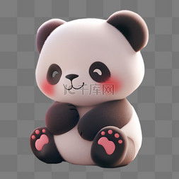 熊猫卡通3d图片熊猫卡通3d图片素材免费下载千库网