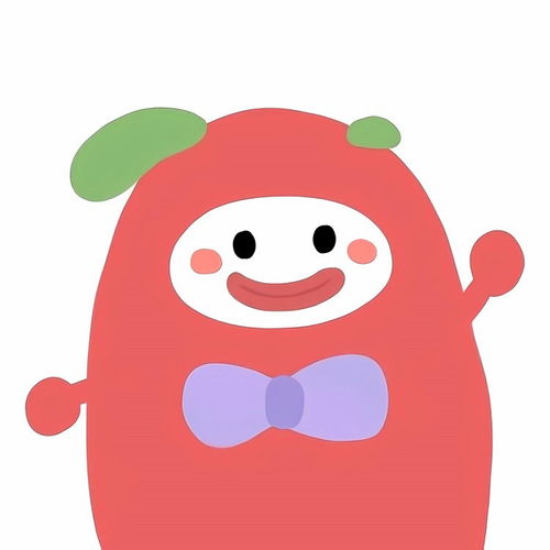 古怪卡通白底头像