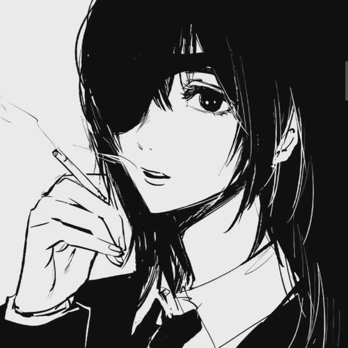有没有黑白动漫人物的头像呀