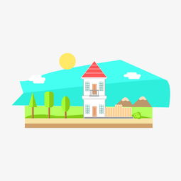 卡通扁平化绿色的风景图片素材其他格式下载动漫人物大全