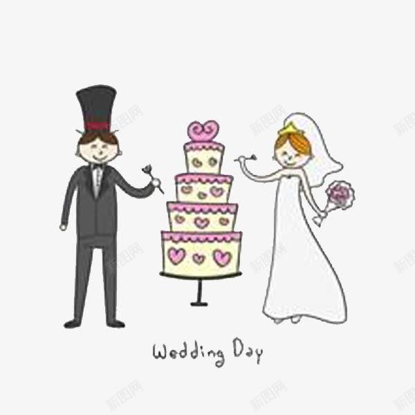 婚礼新人蛋糕平面电商创意素材婚宴素材