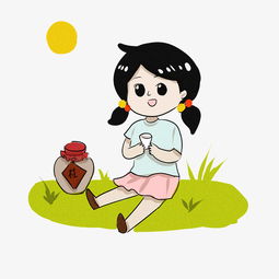 中秋节女生赏月卡通人物图片素材其他格式下载动漫人物大全