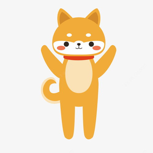 黄色柴犬动物手绘矢量图设计图片免费下载页面网页平面电商创意素材柴犬素材