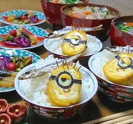 日本妈妈用动漫角色做了饭,这大雄和胖虎感觉气氛怪怪的
