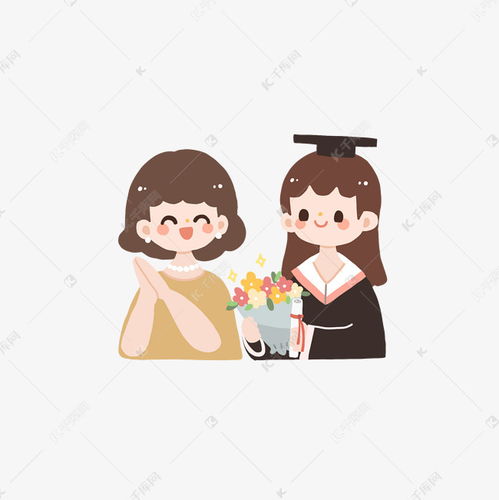 母亲节手绘卡通可爱女儿回馈礼物矢量图素材图片免费下载千库网