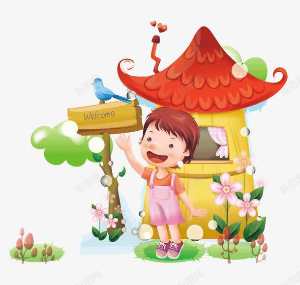 卡通插画免抠png设计图片免费下载页面网页平面电商创意素材云卡通素材