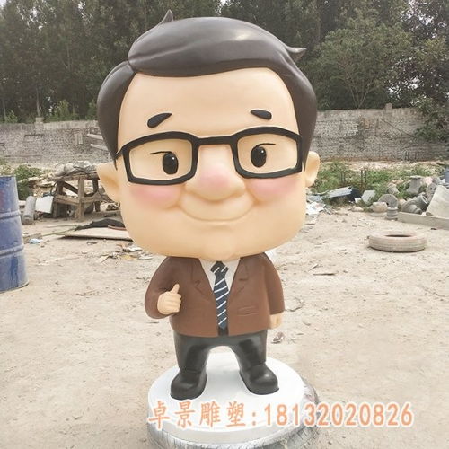 动漫玻璃钢卡通公仔雕塑哈尔滨树脂雕塑卡通公仔价格