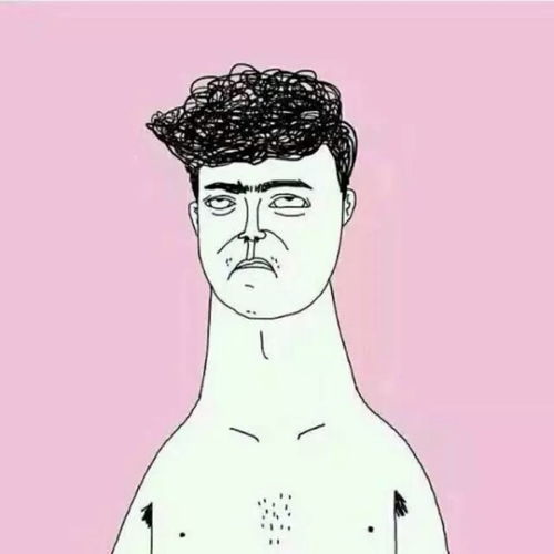求素描卡通情侣头像