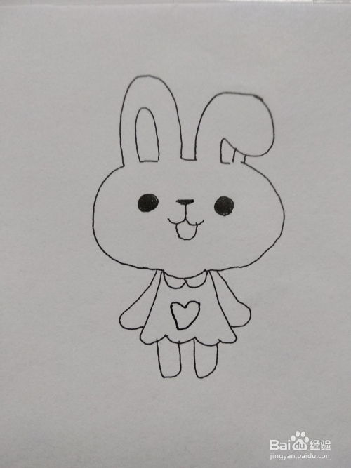 幼儿卡通小兔子的画法