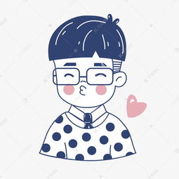卡通情侣头像男生素材图片免费下载千库网