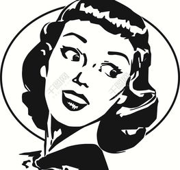 卡通女人形象矢量图免费下载eps格式编号16839473千图网