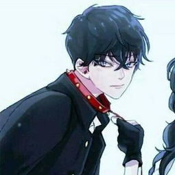 动漫情侣头像一男一女,男生在左,女生在右,一个女生用绳子拴着一个男生的脖子,希望可以找到完整的一张