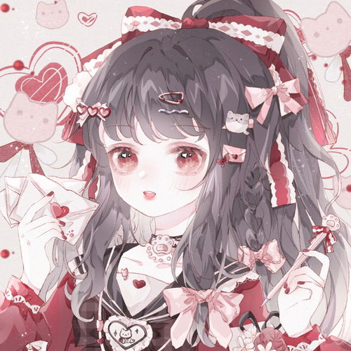 闺蜜头像手绘软妹动漫女头