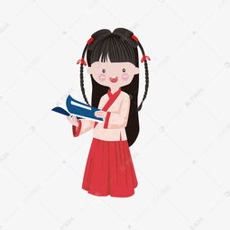 开学了之穿汉服的女孩素材图片免费下载千库网