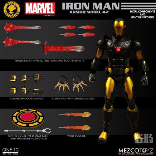 mezcotoyz漫画版钢铁侠model42one12coll