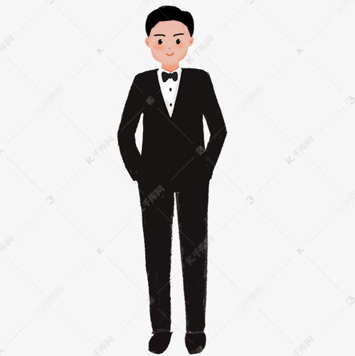 卡通穿着西服的新郎免抠图素材图片免费下载千库网