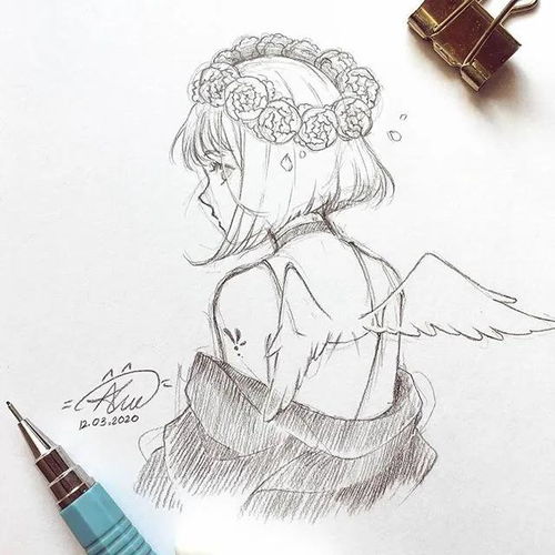 超多风格动漫少女人物线稿素材临摹