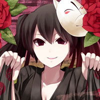 求二次元美腻头像,要有狐狸面具和蔷薇