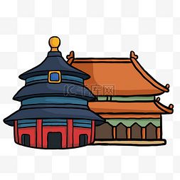 卡通北京建筑图片卡通北京建筑图片素材免费下载千库网