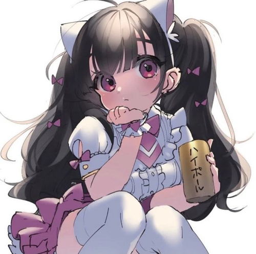 日系动漫女生头像玫瑰也会因为你的可爱而黯然失色