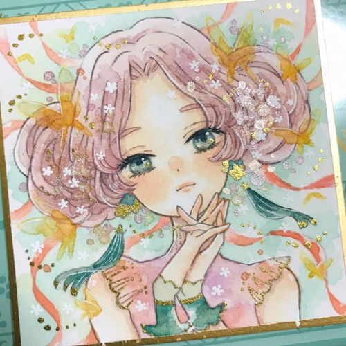 水彩插画一大波精致可爱动漫人物素材