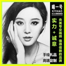 肖像画定制真人照片卡通手绘