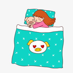 手绘卡通矢量猪年可爱小猪和小女孩图片素材其他格式下载动漫人物大全