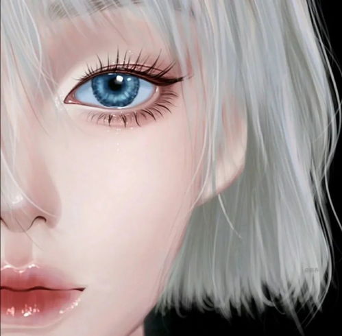 女生头像插画手绘风唯美动漫女头