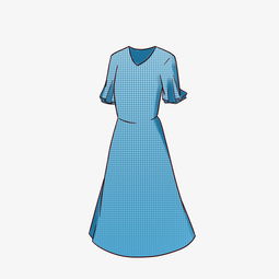 简约蓝色女成人服装插画图片素材其他格式下载动漫人物大全