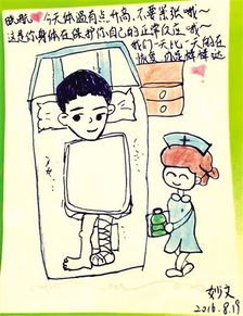 男孩车祸住院4个月护士画漫画鼓励其接受治疗