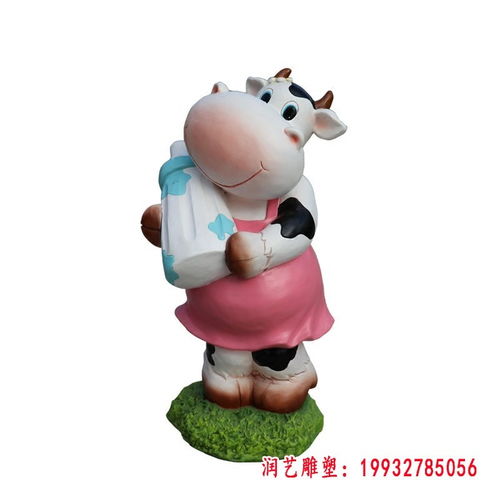 玻璃钢彩绘牛雕塑现货沧州玻璃钢牛雕塑图片