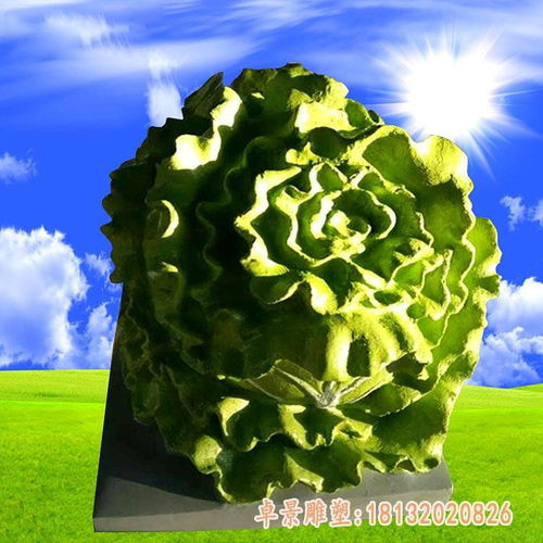玻璃钢蔬菜雕塑二米二白菜上海玻璃钢白菜雕塑定制厂家