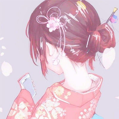 卡通少女头像萌图粉色可爱漫画女孩头像图片