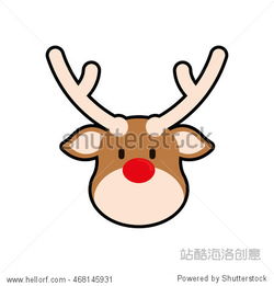 reindeerdeercartoonmerrychristmascelebrationicon.isolatedandflatillustrationvector