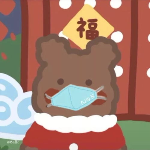 抖音超火的口罩情侣头像,单身人士非常羡慕
