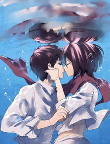 浪漫唯美的二次元情侣插画
