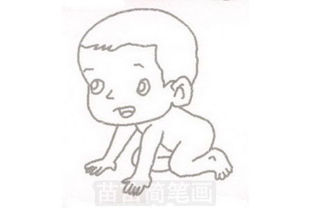 婴儿简笔画简单画法