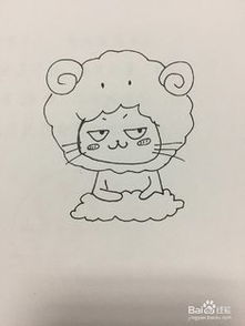 如何画白羊座卡通图像