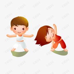 做运动的卡通小孩素材图片免费下载高清装饰图案psd千库网图片编号1934707