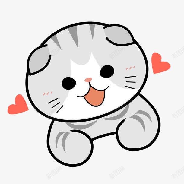 卡通猫咪喜欢创意素材猫咪素材