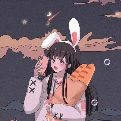 动漫情侣头像温柔和浪漫都藏在晚安里