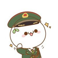 穿军装敬礼的动漫头像微信头像图片大全