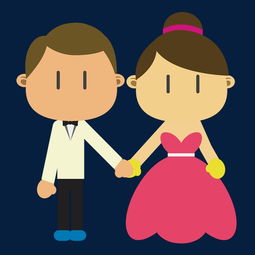 卡通新婚夫妇矢量素材图片素材其他格式下载动漫人物大全
