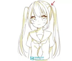 怎么画人物的头发几种动漫女孩子头发画法