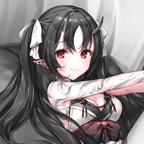 动漫女头观月色