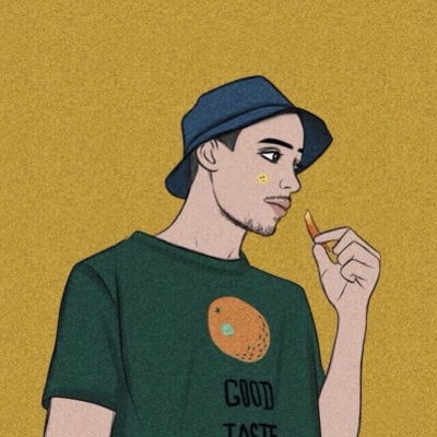 高清一男一女的新潮嘻哈风动漫情侣头像图片