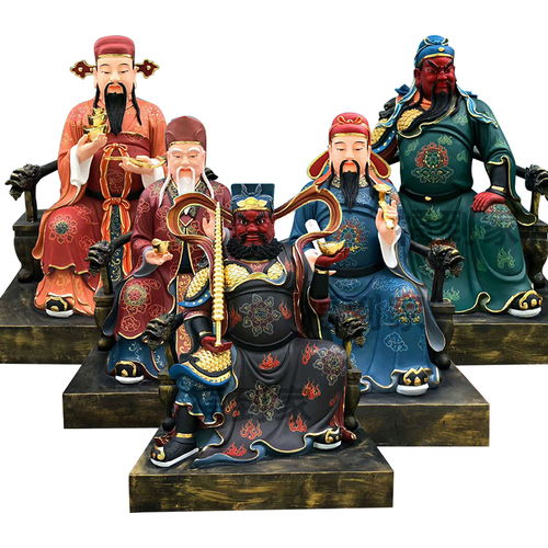 五路财神爷神像东路财神比干西路财神关羽